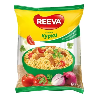 Вермішель швидкого приготування Reeva Курка 60г  арт. 01089