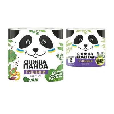 Рушник паперовий Сніжна Панда 2рул.  арт. 10541