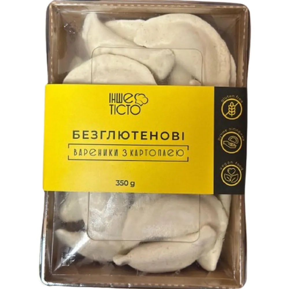 Вареники Інше Тісто з картоплею б/гл 350гр  арт. 08298 