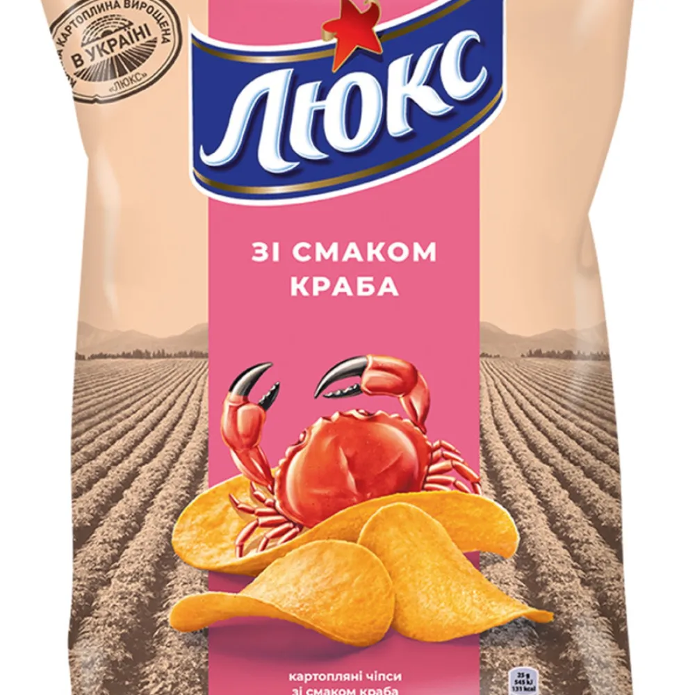 Чипси Люкс Краб 170гр  арт. 01812 