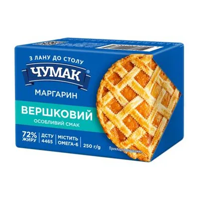 Маргарин Вершковий 250г Чумак арт. 06688