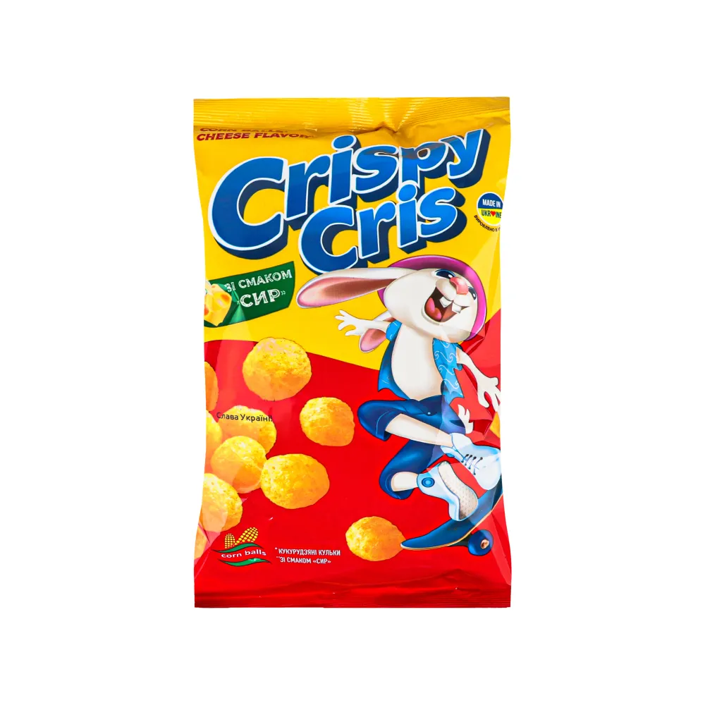 Кукурудзяні кульки Crispy Cris Сир 55гр  арт. 01904 