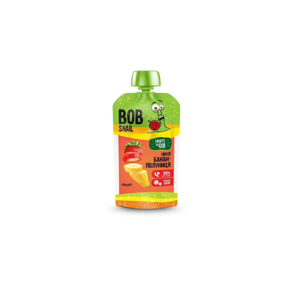 Смузі Bob Snail Банан-полуниця 120гр  арт. 06733 