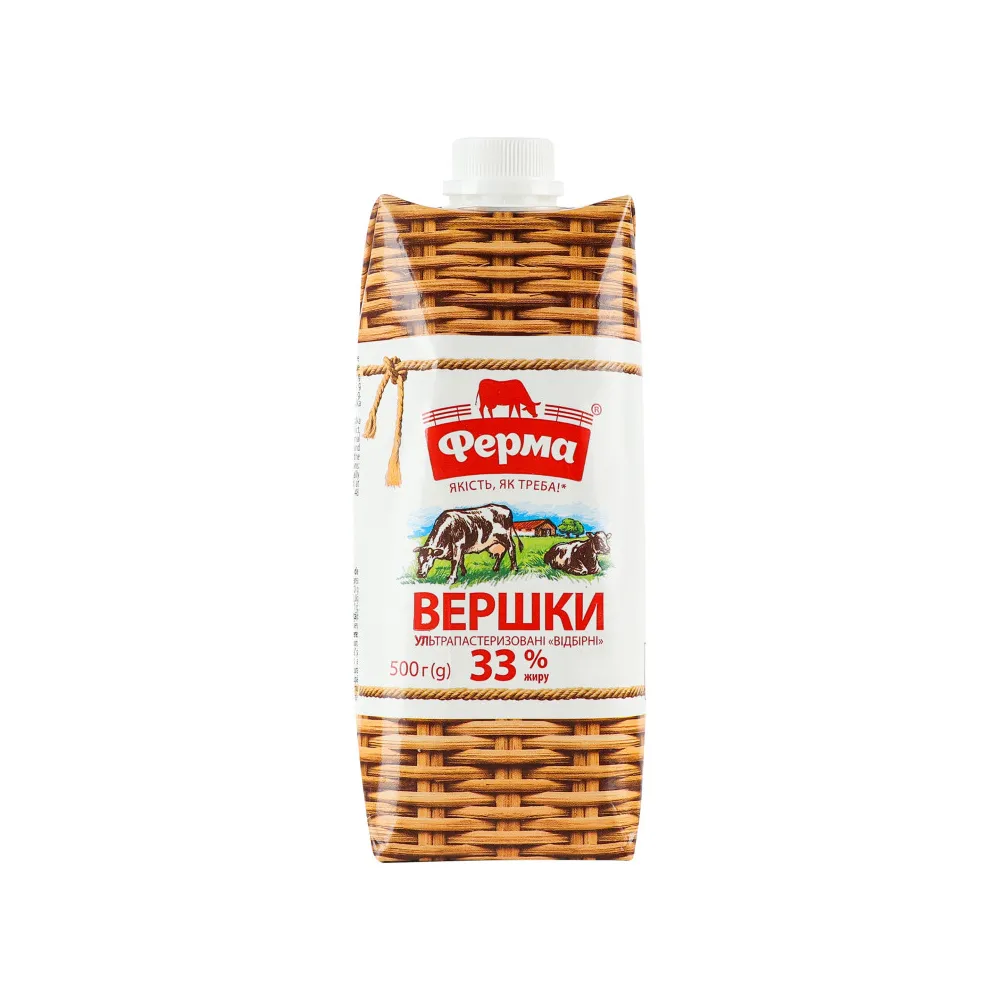 Вершки Ферма 33% 500мл  арт. 08657 