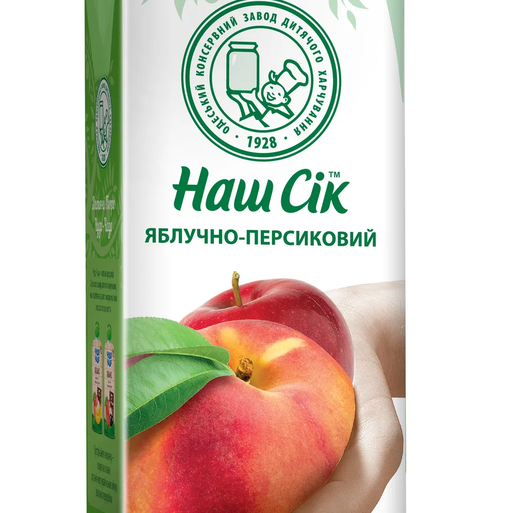 Сік Наш Сік ябл/перс 0,95л  арт. 03380 