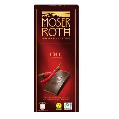 Шоколад Moser Roth Чилі 125гр  арт. 07573