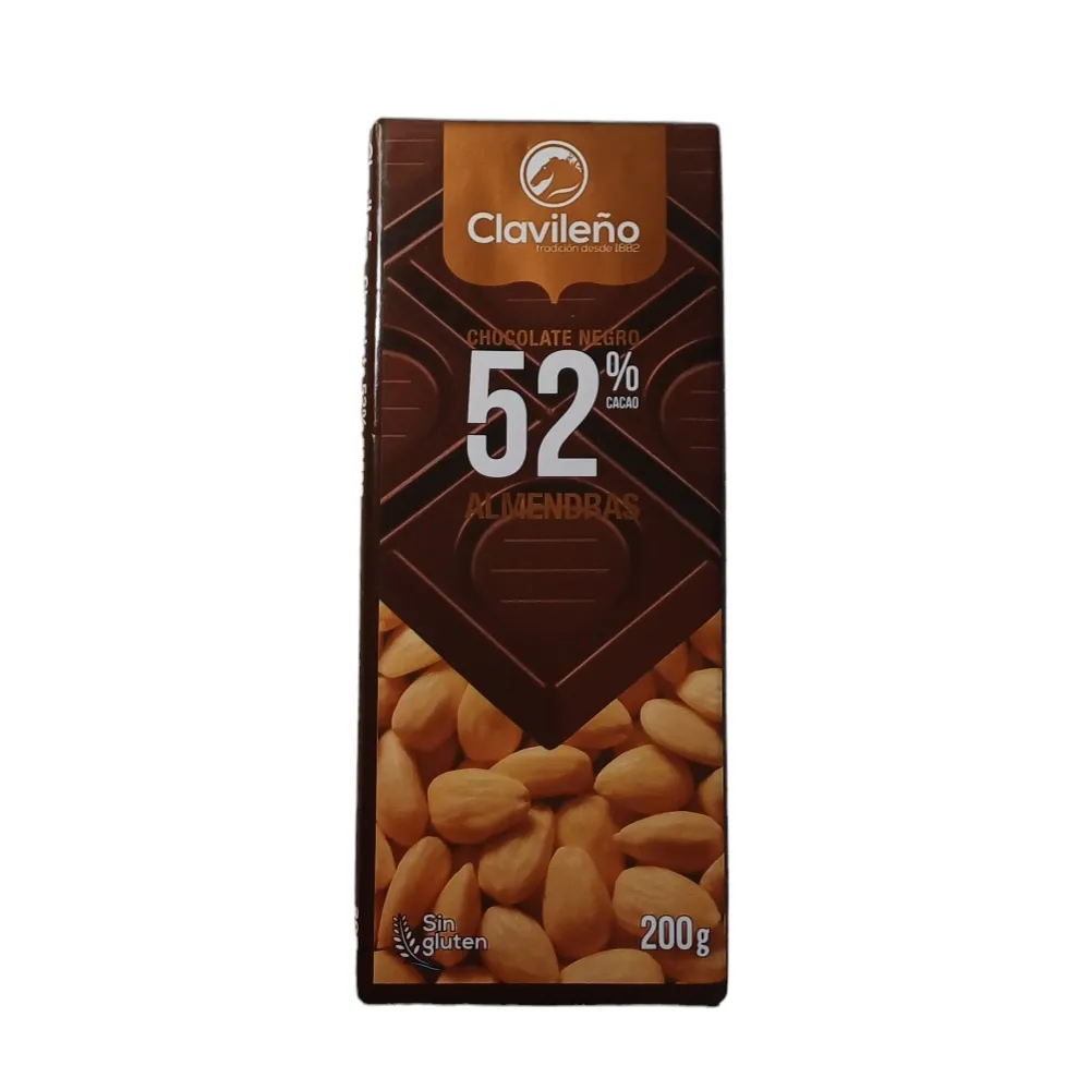 Шоколад Clavileno Мигдаль 52% 200гр  арт. 02563 