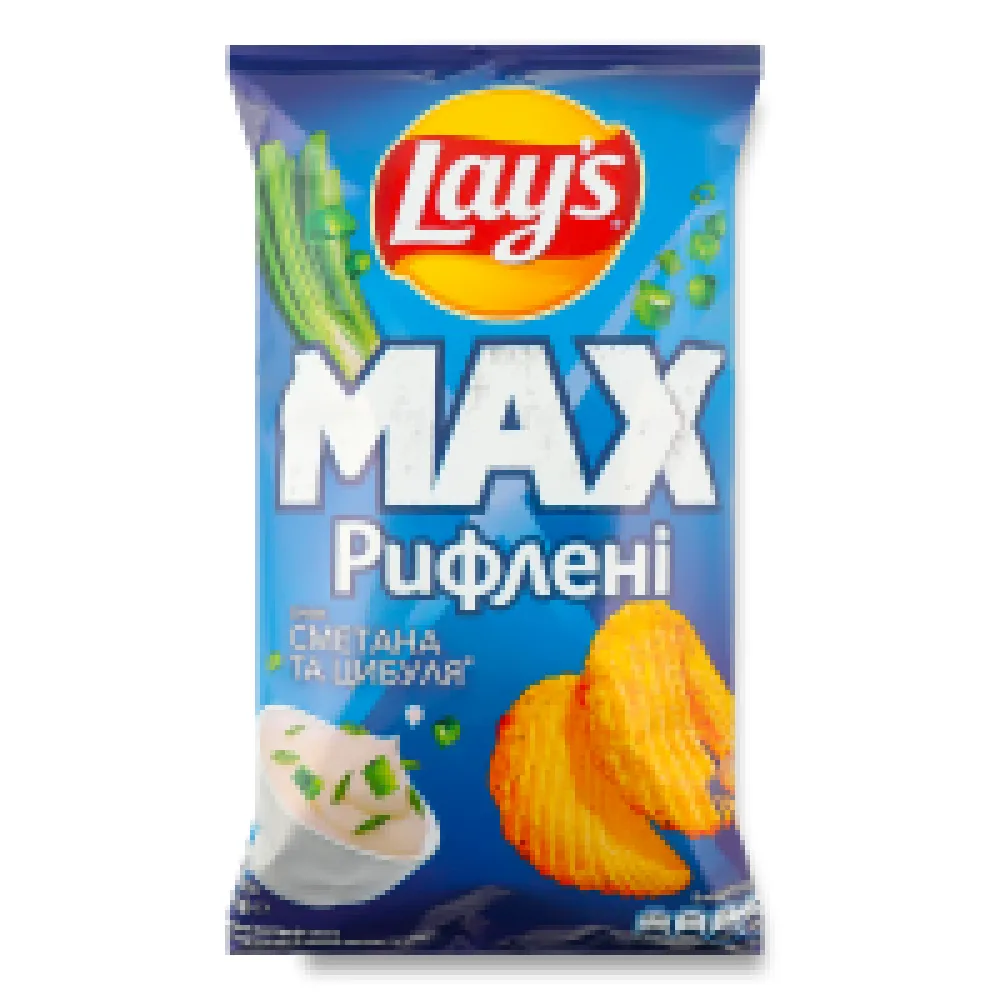 Чипси Lay's Мах риф. смет-циб. 120г 120гр  арт. 05495 