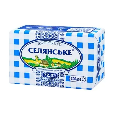 Масло Селянське 72.5% 180гр  арт. 02363