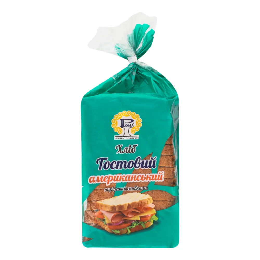 Хліб Рома Тостовий амер. 370гр  арт. 03873 