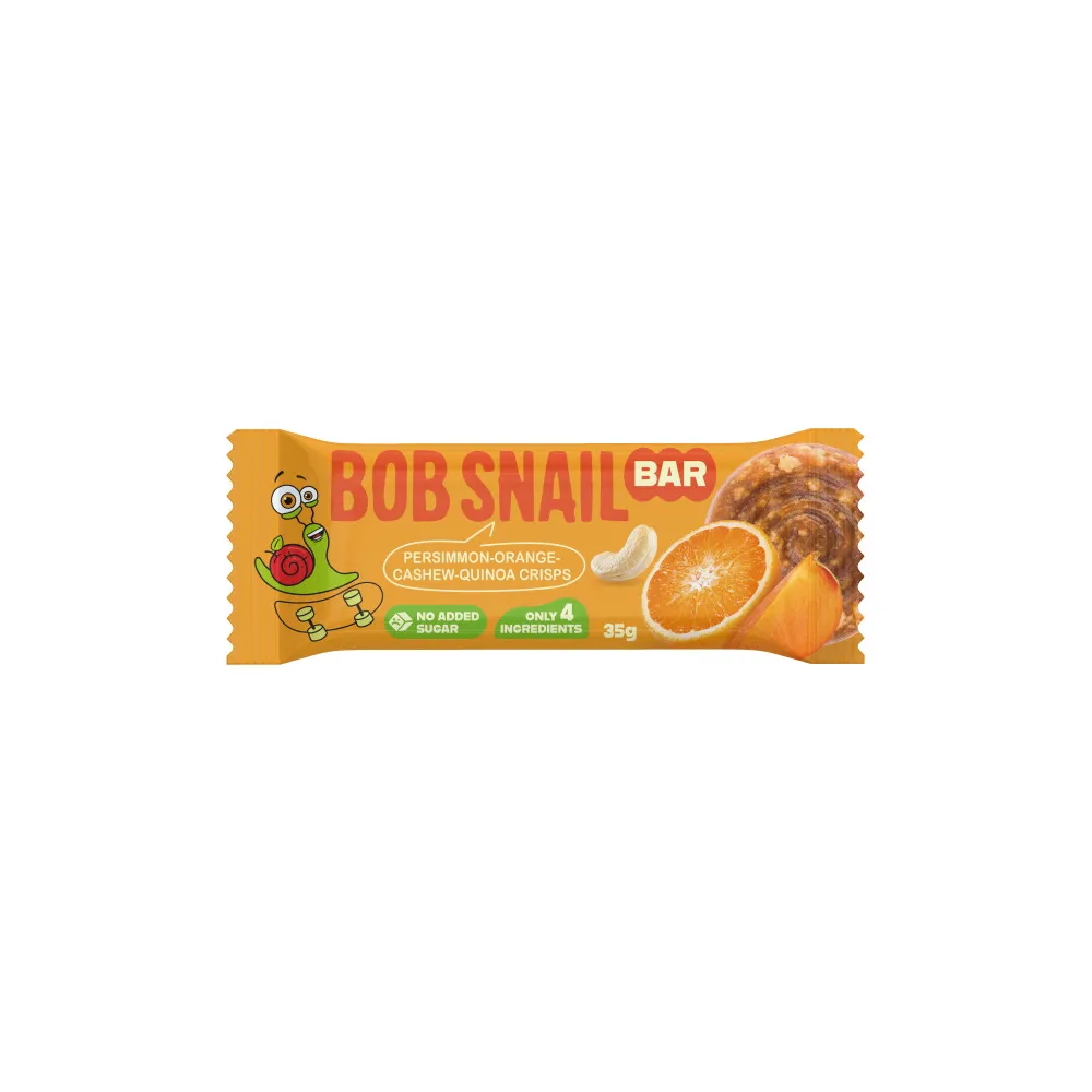 Батончик Bob Snail Хурма-апельсин-кеш'ю-кріспи 35гр  арт. 10550 