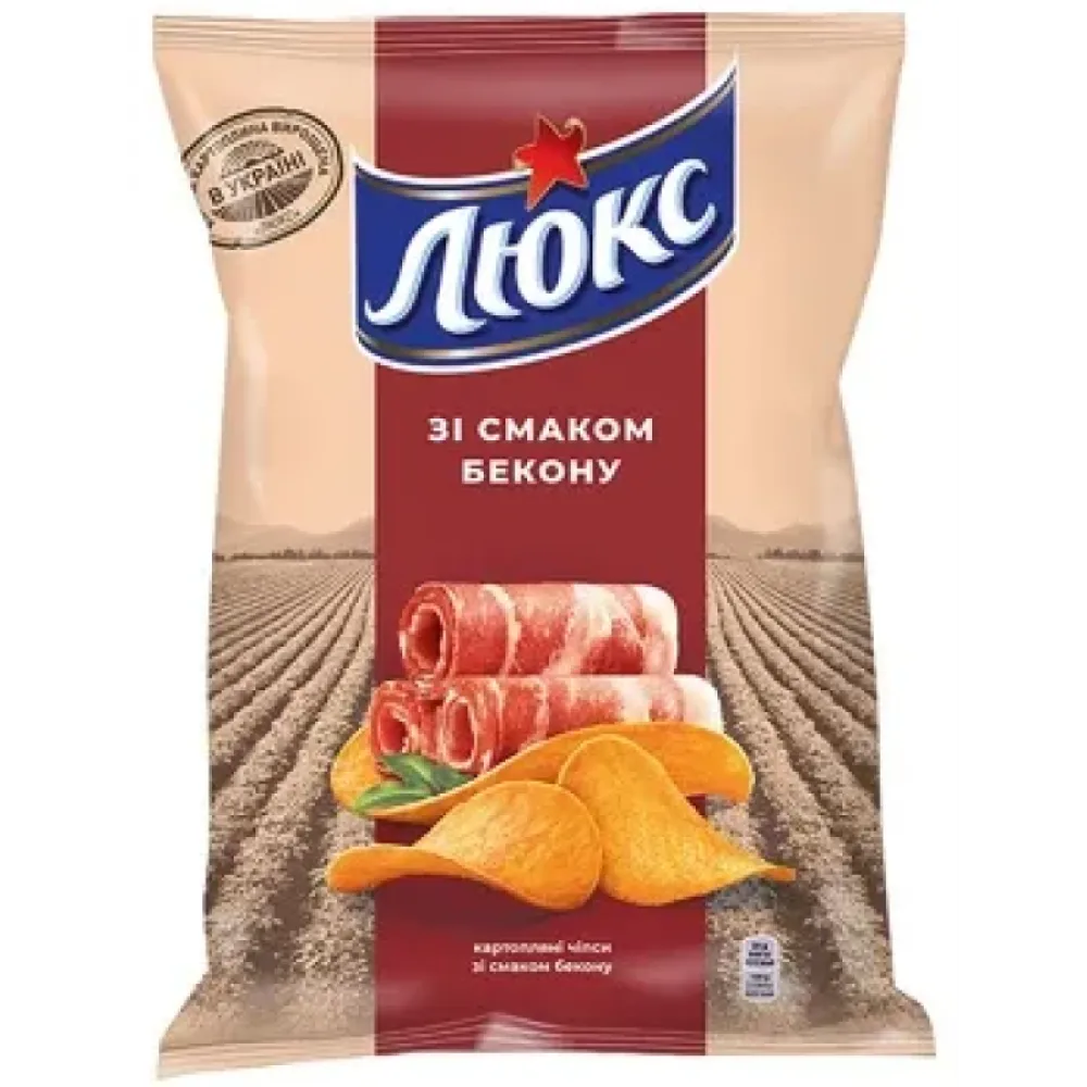Чипси Люкс Бекон 125гр  арт. 08329 