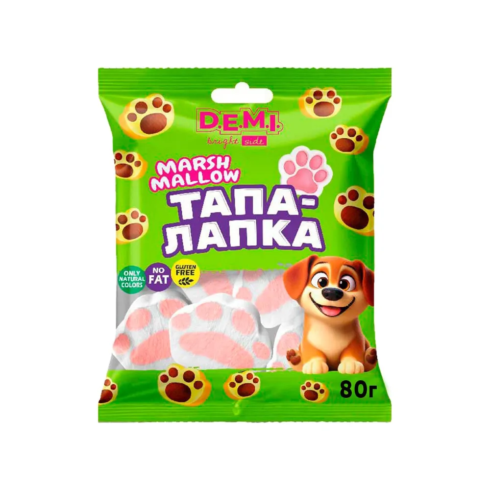 Маршмелоу D.E.M.I. Тапа-лапка 80гр  арт. 08896 