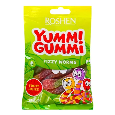 Желейна цукерка Yummi Gummi Fizzy 70гр  арт. 03500