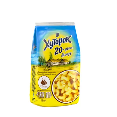 Макарони Хуторок Ріжки 400гр  арт. 05370