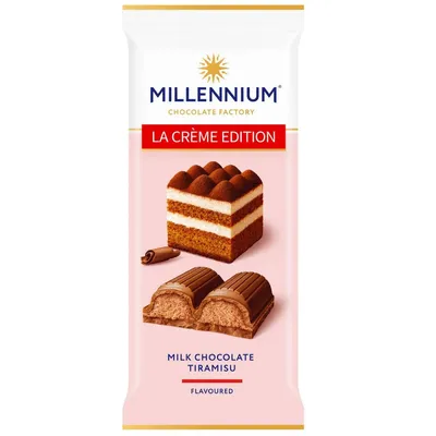 Шоколад Millennium La Creme Edition тірамісу 100гр  арт. 10788