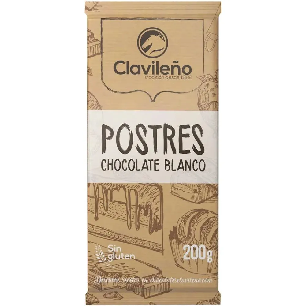 Шоколад Clavileno Posters Blanco 200гр  арт. 05567 