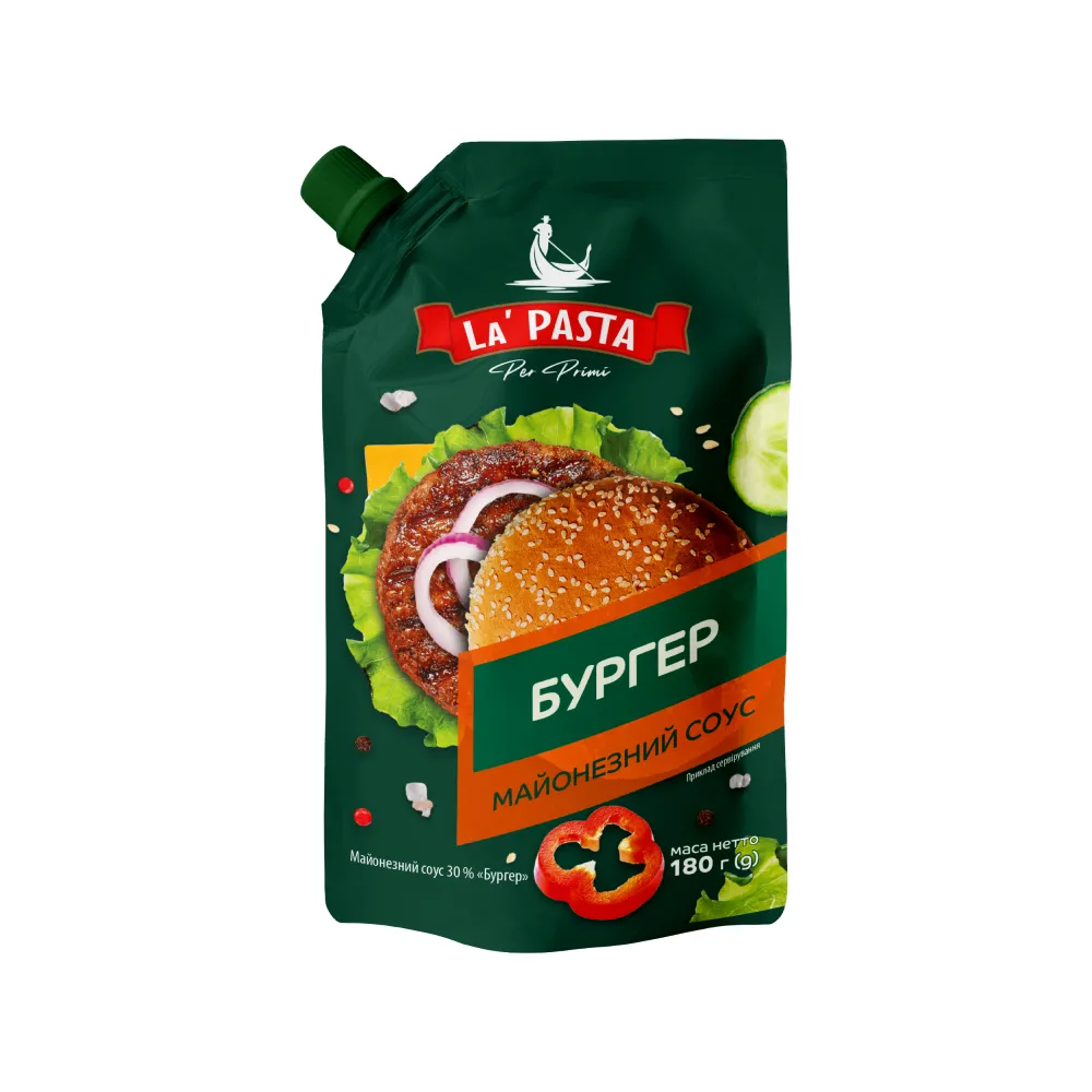 Майонезний соус La Pasta Бургер 180гр  арт. 09049 