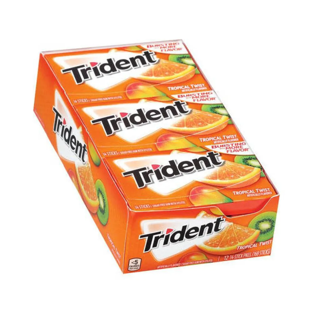 Жуйка Trident тропік мікс 12шт  арт. 07444 