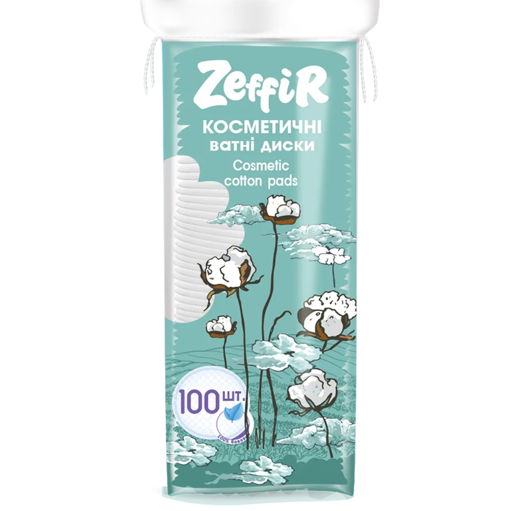Ватні диски Zeffir 100шт  арт. 10296 