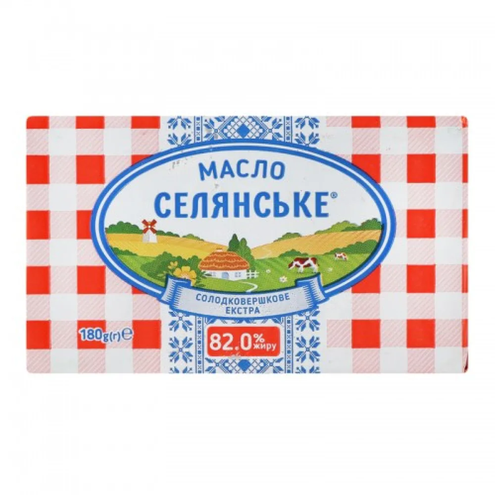 Масло Селянське 82% 180гр  арт. 02364 