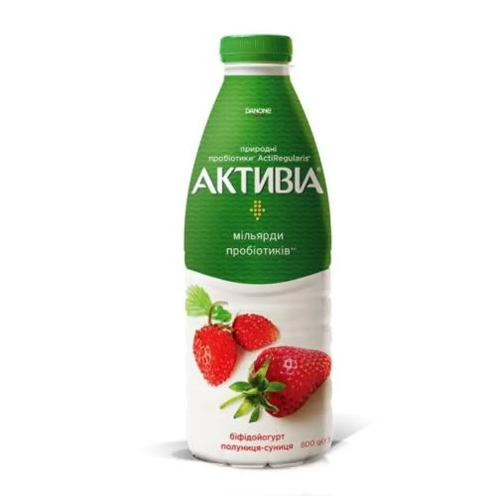 Йогурт Активіа Полуниця 800г  арт. 06636 
