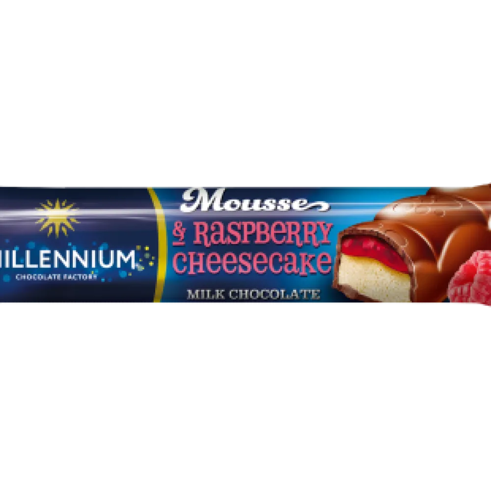 Батончик Millennium Mousse з малиною 33гр  арт. 03355 