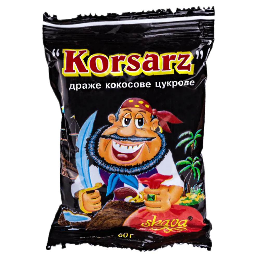 Драже Korsarz з кокос. 60гр  арт. 06539 