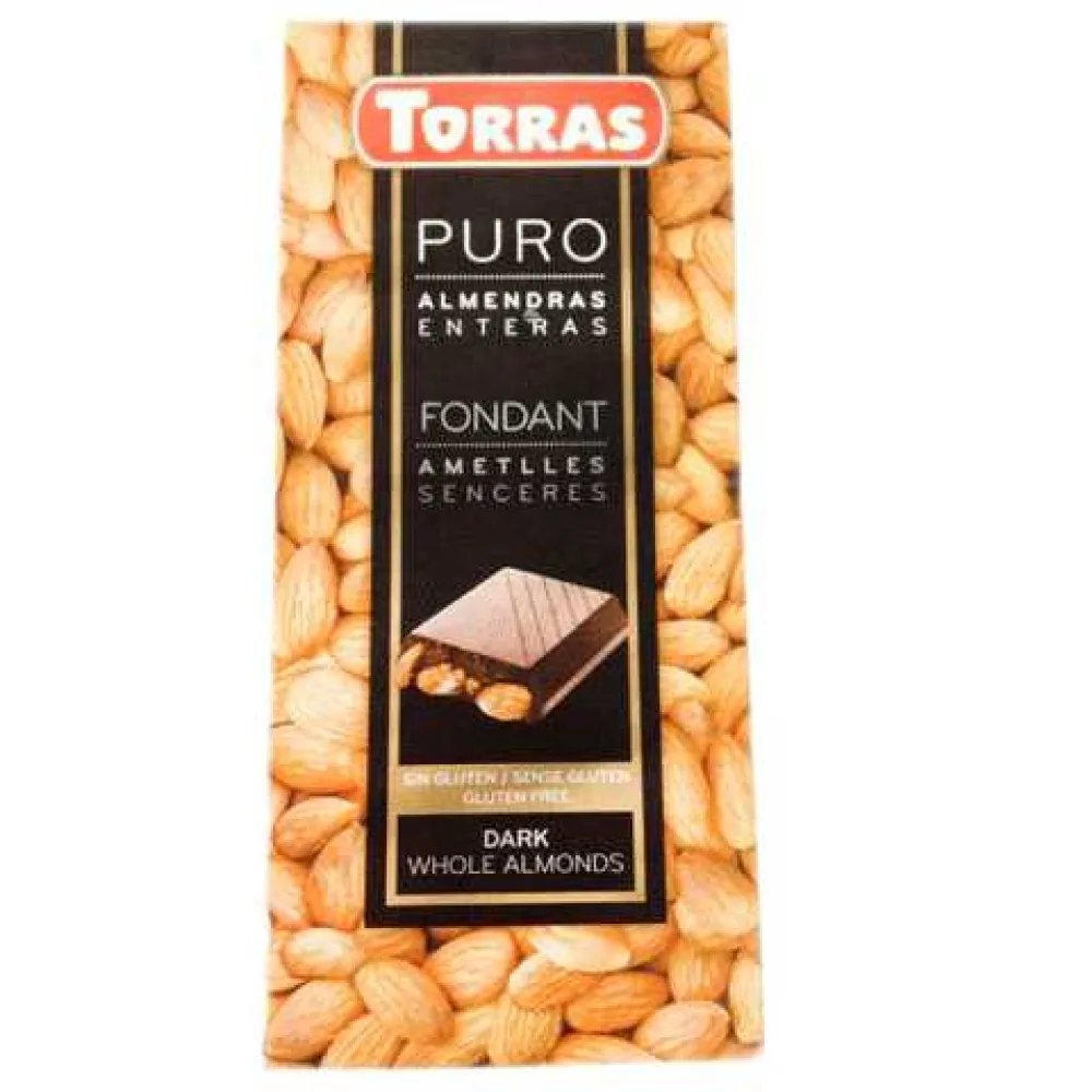 Шоколад Torras Dark Whole Almonds 200гр  арт. 06359 