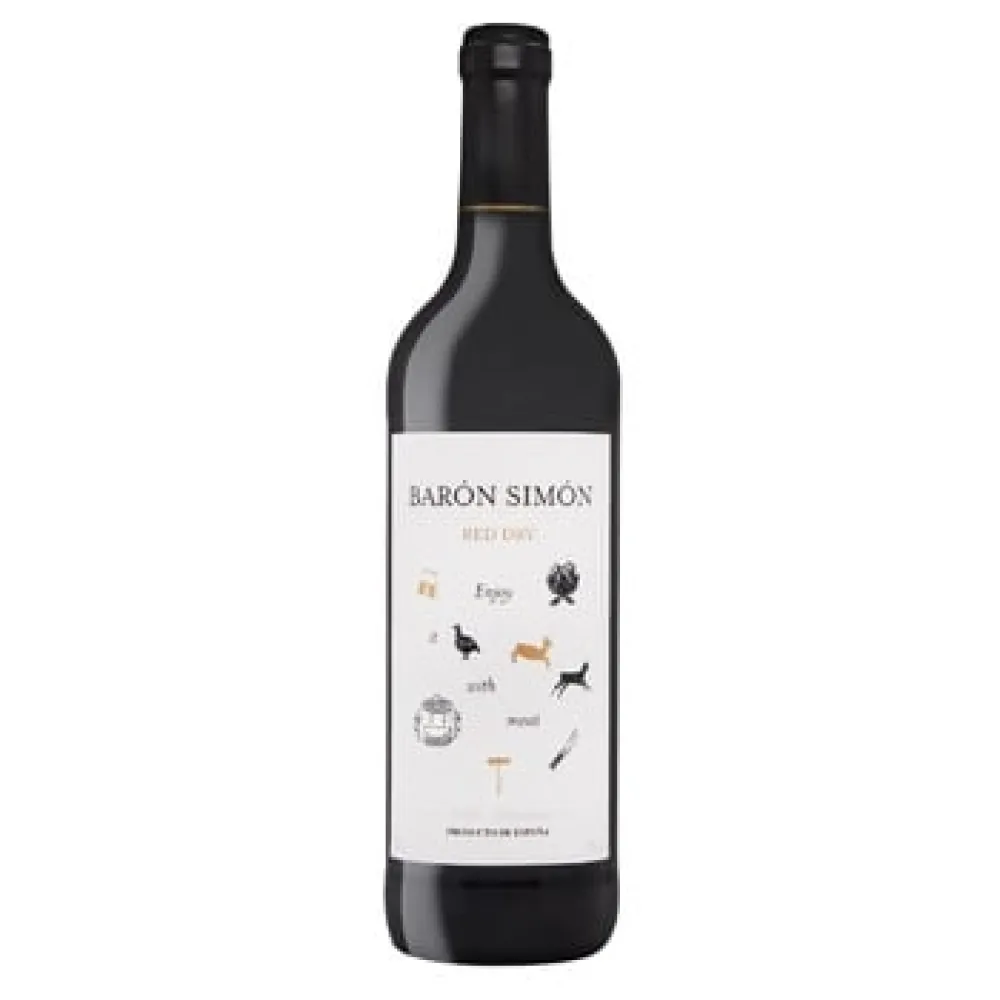 Вино Simon Semi-Sweet Baron Red 0.75л  арт. 09146 