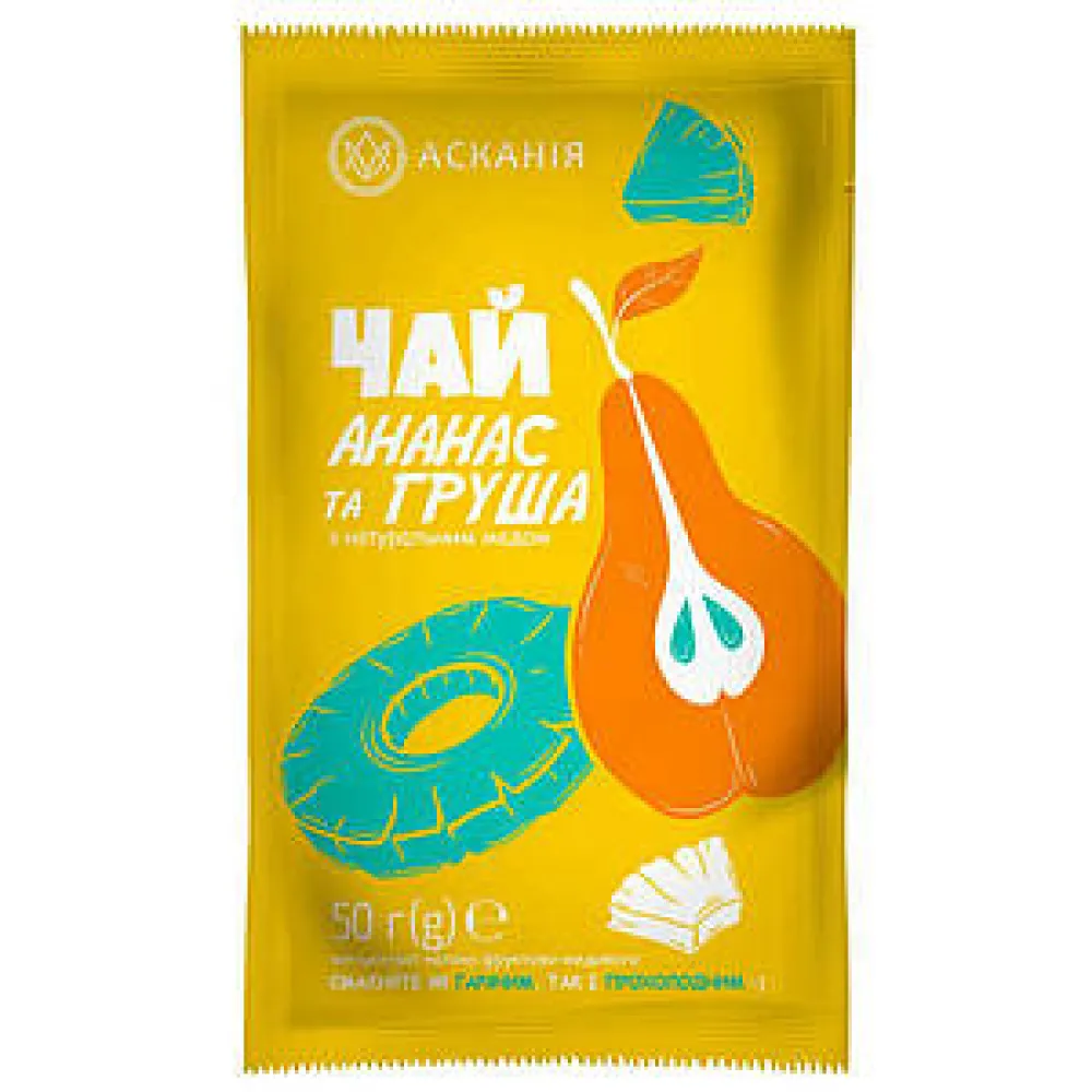 Чай Асканія сашет-конц. Ананас/груша 50гр  арт. 04883 