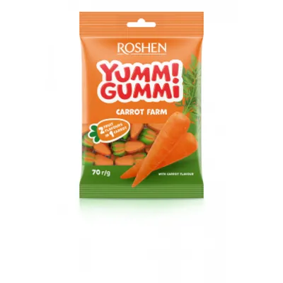 Желейна цукерка Yummi Gummi Carrot 70гр  арт. 03890