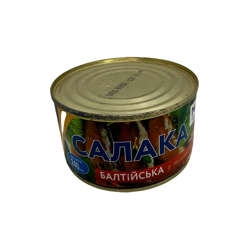 Салака Балтійська у том.соусі 240гр  арт. 05162 