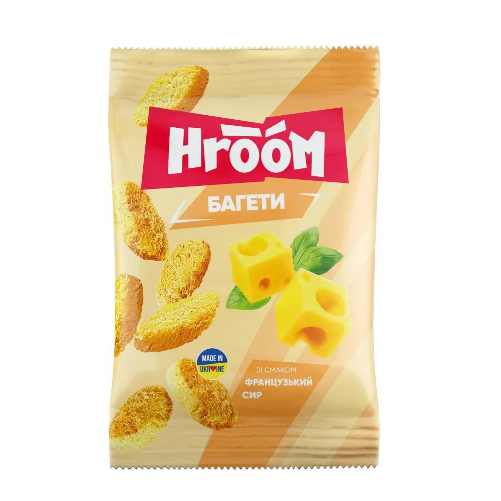 Сухарики Hroom баг.Франц.сир 60гр  арт. 06699 