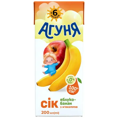 Сік Агуня Ябл-банан 200мл  арт. 10755