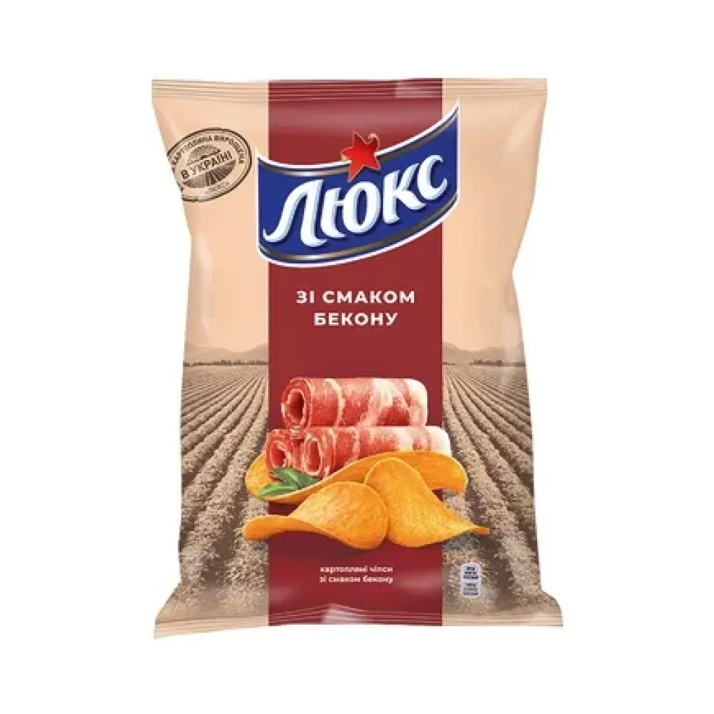 Чипси Люкс Бекон 125гр  арт. 08329 