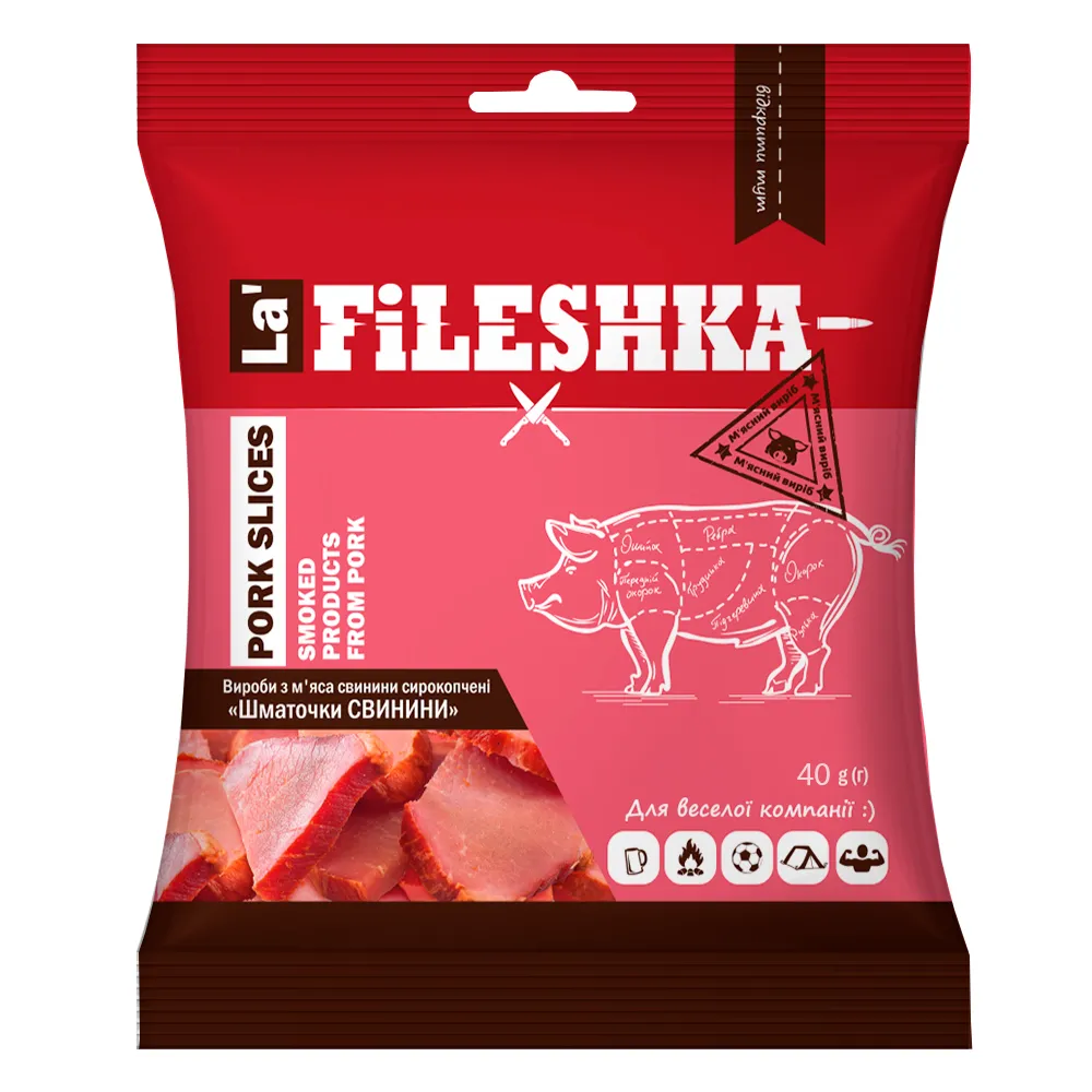Шматочки La Fileshka свинини 40гр  арт. 00615 
