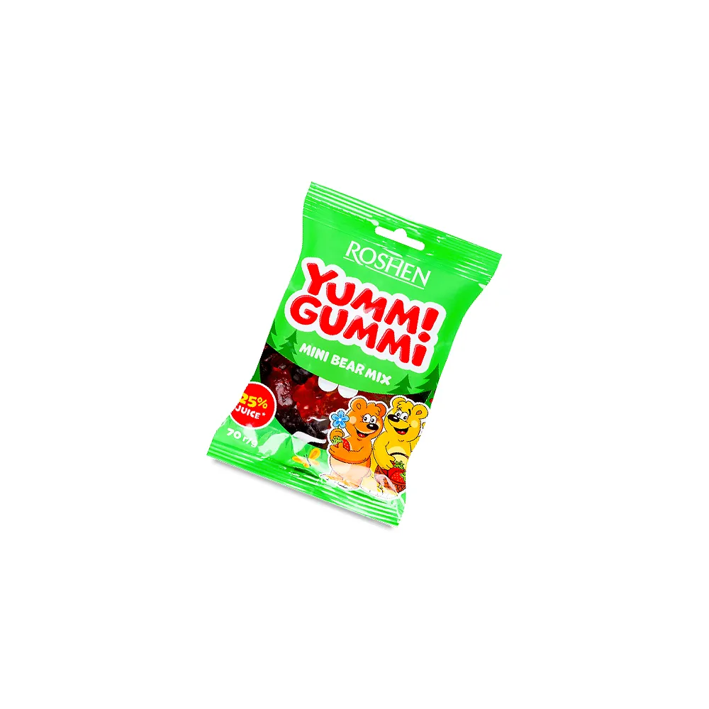 Желейна цукерка Yummi Gummi Bear mix 70гр  арт. 03502 