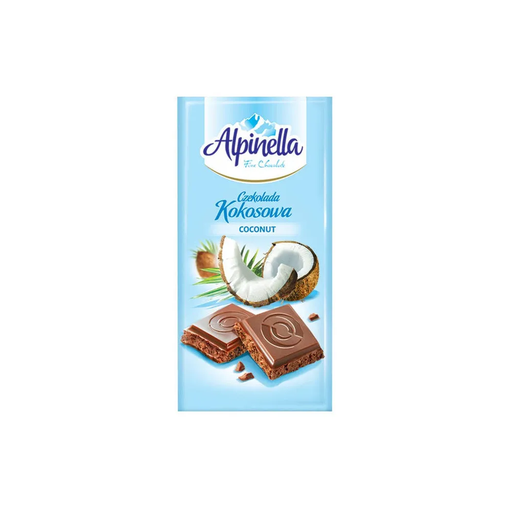Шоколад Alpinella Кокос 90гр  арт. 10533 