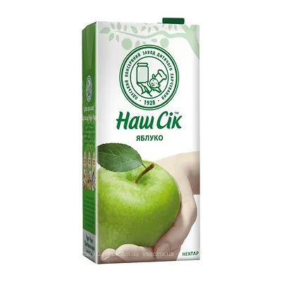 Сік Наш Сік яблучний нектар 1,93л  арт. 02109