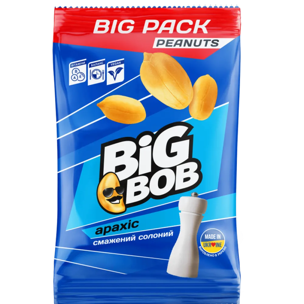 Арахіс Big Bob Солоний 160гр  арт. 00588 