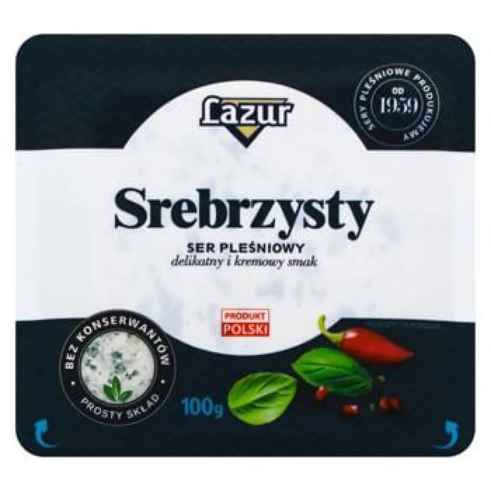 Сир Lazur Srebrysty 100гр  арт. 08528 