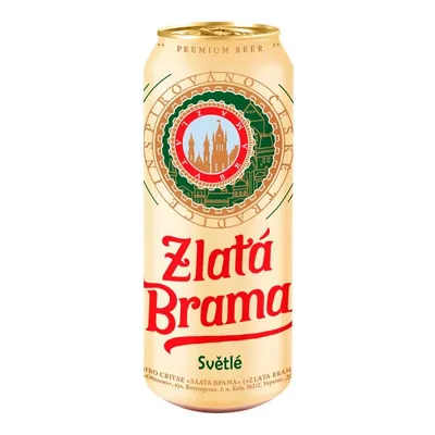 Пиво Zlata Brama з/б 0.5л  арт. 08691