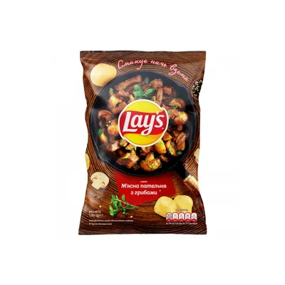 Чипси Lay's м'ясна пательня 120гр  арт. 06577