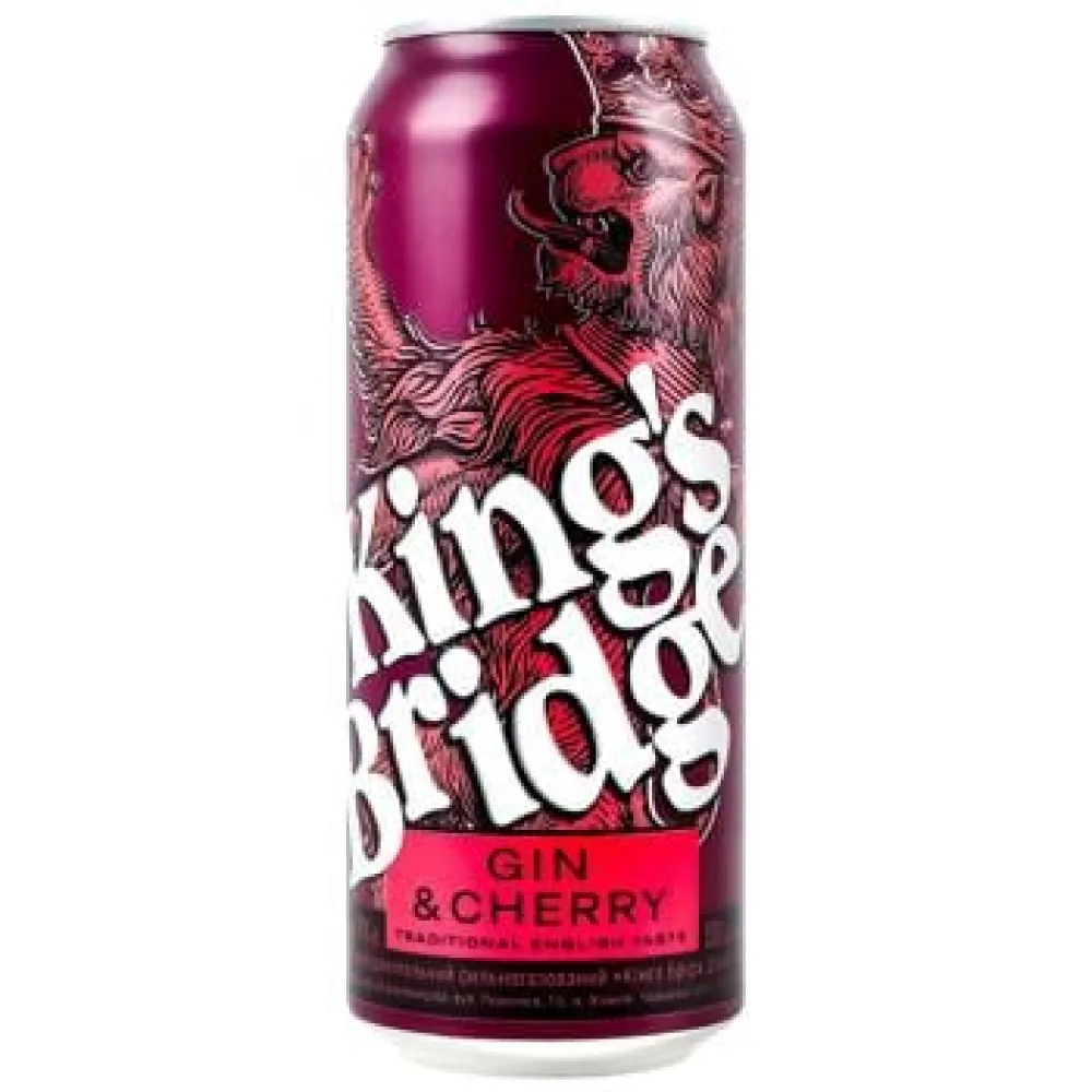 Напій слабоалкогольний King's Bridge Gin & Cherry 0.5л  арт. 10009 
