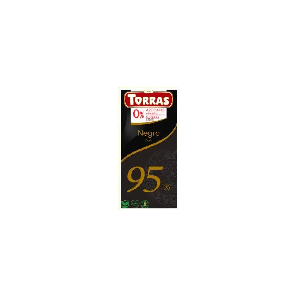 Шоколад Torras 0%sugars 95% Negro 75гр  арт. 10387  - фото 1