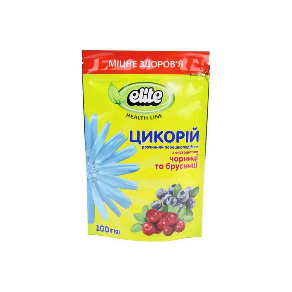 Цикорій Elite чорниця та брусн 100гр  арт. 00386 