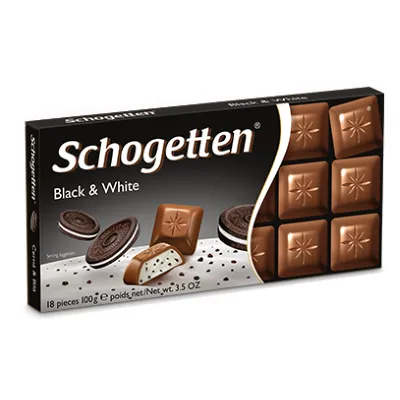 Шоколад Schogetten Black&White 100гр  арт. 07866