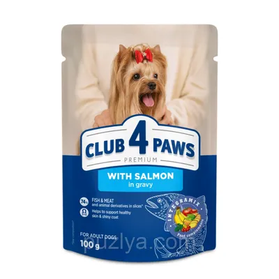 Рідкий корм для собак Club 4 Paws Лосось 100гр  арт. 05687