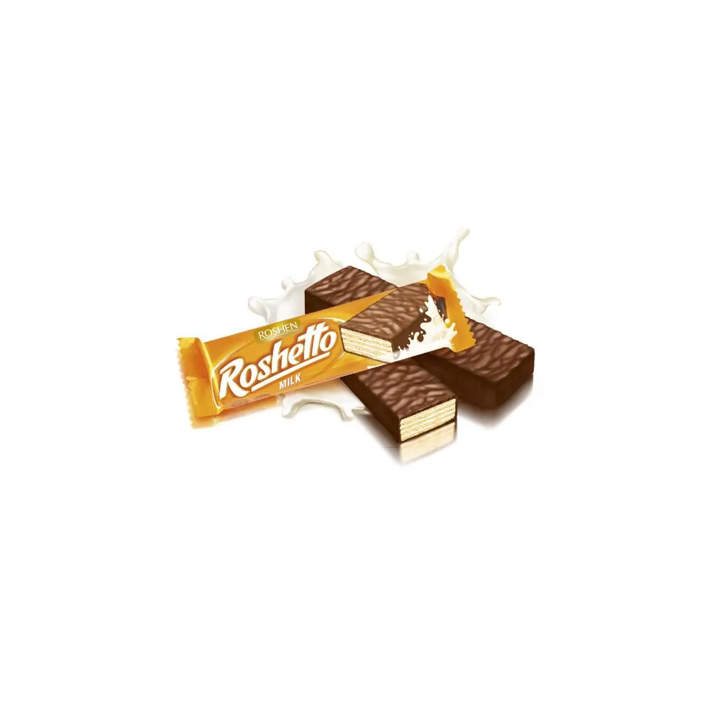 Вафля Roshen Roshetto молочні 34гр  арт. 07352 